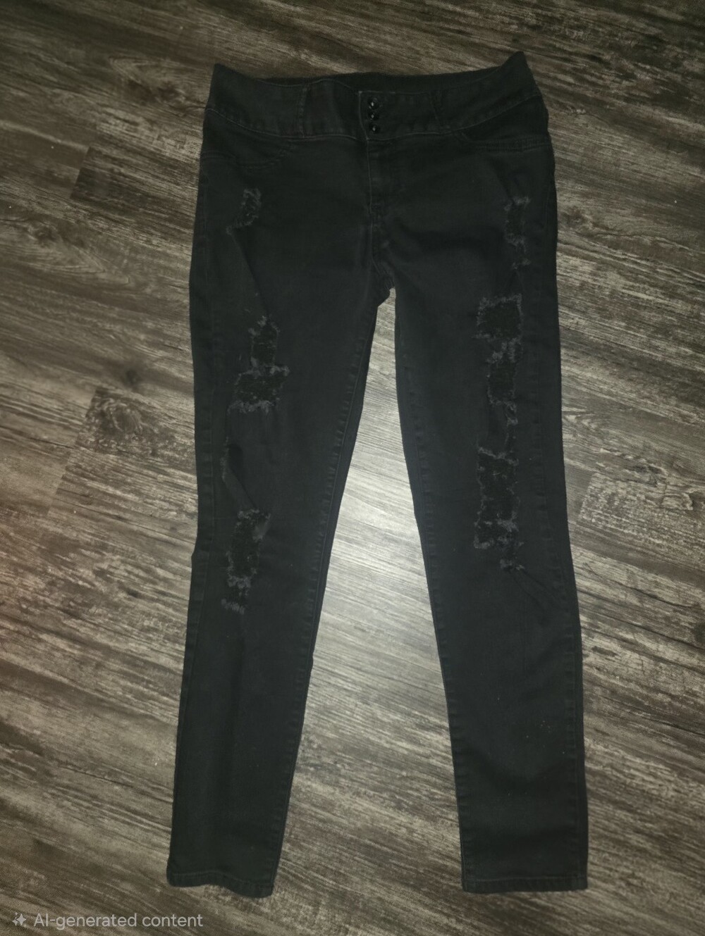 Blackheart Stretch Distressed Women's Jeans - Skinny Sz 15